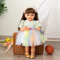 Poupée Reborn en Silicone Yeezwood Move Function 55cm, parlante en anglais, espagnol, russe, arabe, pour fille