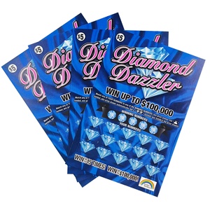 Recyclable Lottery Tickets Double-sided Color Printing <b>Scratch</b> off Lottery Eco- Friendly Paper Custom Lottery <b>Scratch</b> Tickets - Product Image 2