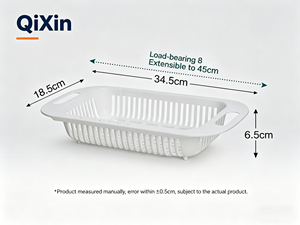 Colador <span class=keywords><strong>Plegable</strong></span> Ajustable QiXin QX-C410 de Plástico de Grado Alimenticio con Ganchos Ajustables, Fabricado en China (OEM) - Product Image 5