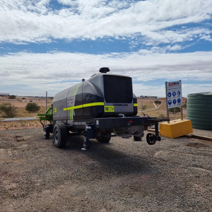 Maquinaria de hormigón de alta confiabilidad Bomba de remolque HBT60.13.118RSD con salida teórica de 67/41m ³/h y potencia de 118kw a la venta - Product Image 5