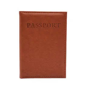 Tempat paspor kulit transparan, tas sertifikat PVC tipis, dompet sederhana menyesuaikan cetak logo sampul paspor