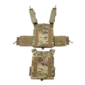 Gaf nổ mô hình ngụy trang màu đen bánh răng chiến thuật 1000D Nylon Molle hệ thống chiến thuật Vest Ngoài trời tấm tàu sân bay cho đào tạo - Product Image 4