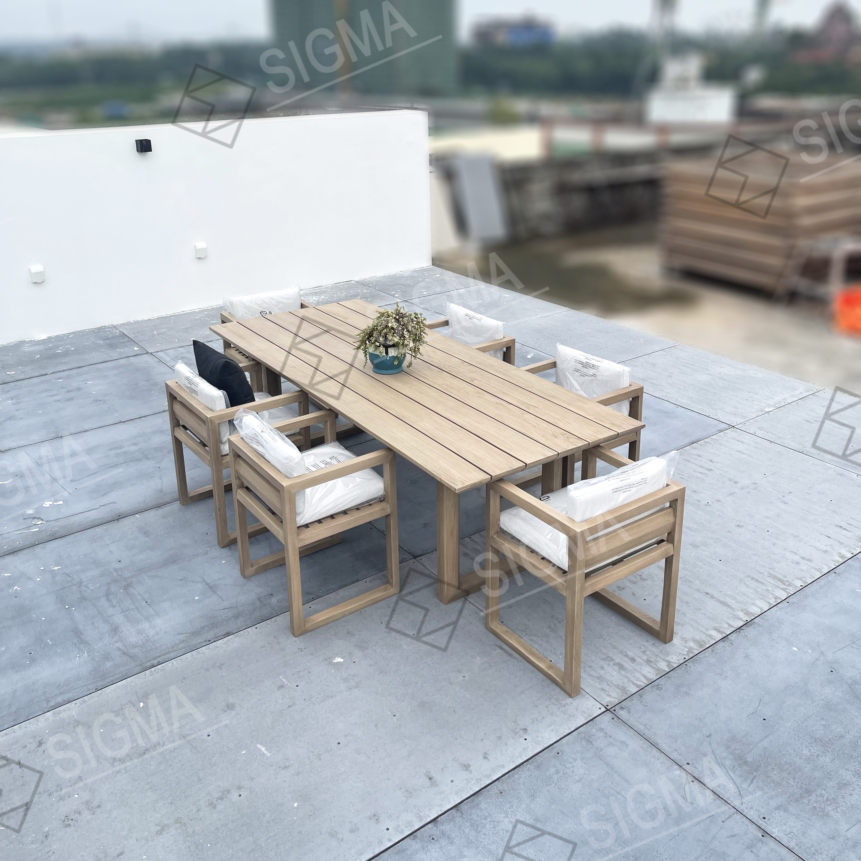 Popular Patio Furniture Teak Outdoor Furniture Customized Size Garden Sets