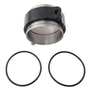 Collier de serrage universel à dégagement rapide V-Band pour échappement en acier inoxydable/titane anti-fuite pour intercooler et downpipe KG03-300-BK-T - Product Image 3