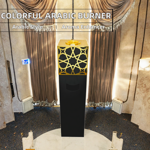 Quemador de Incienso Cuadrado Grande, Multicolor, de Hierro, Aromático y Ecológico, para Decoración Árabe en Hoteles y Lobbies Festivos - Product Image 2