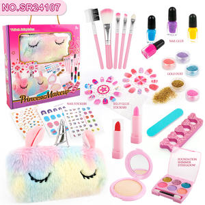 Accessoires de maison de poupée en plastique pour petite fille, sac à main de <span class=keywords><strong>maquillage</strong></span> scintillant et jouets de déguisement - Product Image 2
