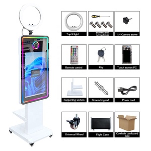 ลดราคาพิเศษ! คอมพิวเตอร์หน้าจอสัมผัส LCD ขนาด 21.5/32 นิ้ว พร้อมซอฟต์แวร์ฟรี เครื่องถ่ายรูปโฟโต้บูธสำหรับงานปาร์ตี้ งานแต่งงาน เซลฟี่ DSLR มิเรอร์โฟโต้บูธ - Product Image 6