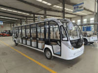 Bus électrique de tourisme RENQI 23 places 72V 200AH 11KW Autonomie 100km pour sites panoramiques, stations balnéaires et parcs d'attractions 28km/h