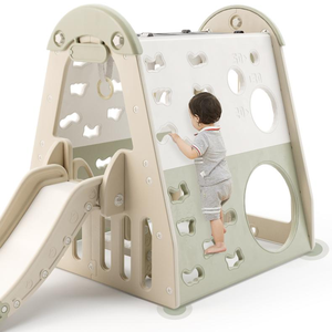 ไม้สไลด์และชิงช้าสำหรับเด็กกรอบพลาสติกอเนกประสงค์สำหรับปีนเขา - Product Image 5