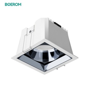 Hiện đại 7W 10W 12W 15W 20W vuông cutout Trắng nhôm Led lõm chống chói downlights cho văn phòng nhà thông minh vấn đề chủ đề - Product Image 1