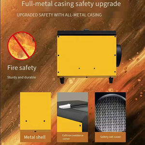 Hengbo thép không gỉ nóng bán 6-inch xách tay loại hộp quạt nóng 220V 50Hz <span class=keywords><strong>3000W</strong></span> hộ gia đình điện nóng Quạt thông gió - Product Image 4