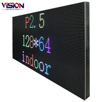 Módulo de Pantalla LED de Video Interior RGB P2.5 de Alta Definición, 320x160 mm, 128x64 Píxeles, Panel de Pantalla LED de Alto Brillo