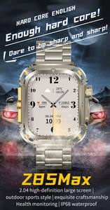 Smartwatch Z85 Max con Display da 2,04 Pollici, Bussola, Impermeabile, Monitoraggio Frequenza Cardiaca e Sonno, Orologio Sportivo con 3 Cinturini - Product Image 4