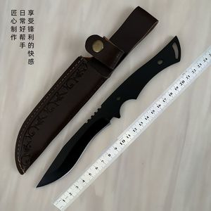 Cuchillo de defensa personal para acampar al aire libre, cuchillo de mano para carne y frutas, cuchillo recto, cuchillo táctico de supervivencia para acampar, barbacoa - Product Image 1
