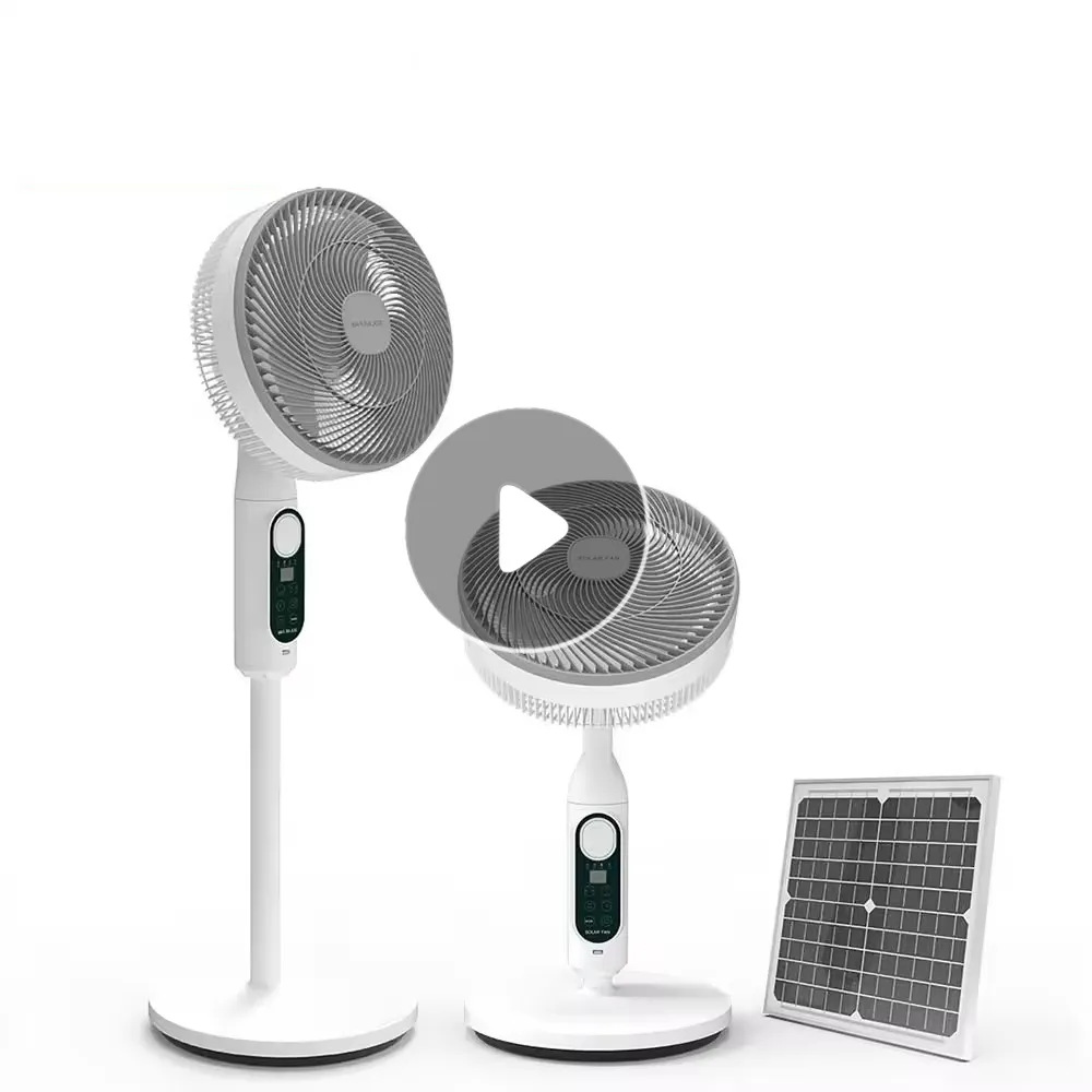 Ventiladores solares recarregáveis de refrigeração interna Power Dream de baixa tensão para casas Ventilador solar pequeno