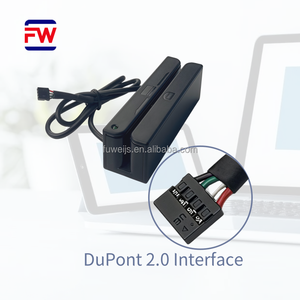 Lecteur de cartes à bande magnétique professionnel DuPont Mini 123 MSR90 avec interface USB 2.0 en ABS pour caisses enregistreuses et cartes bancaires/de membre - Product Image 3