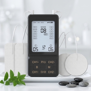 Unidad TENS Digital con Almohadillas - Máquina EMS <span class=keywords><strong>para</strong></span> Alivio del Dolor <span class=keywords><strong>de</strong></span> Espalda, Ciática, Cuello, <span class=keywords><strong>Nervios</strong></span>, Hombros, Cadera, Codo y Dolores Musculares - Product Image 1