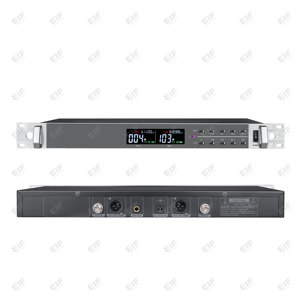 Micrófono Inalámbrico Profesional de Doble Canal OEM EIF HD-2000, de Mano, de Solapa y de Diadema, con Control de Volumen y Conector XLR Metálico - Product Image 6