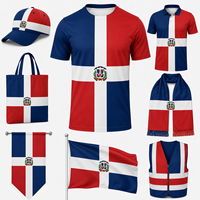 Gahumi Drapeau dominicain promotionnel 3X5Ft Polyester Drapeau dominicain Livraison 3X5 Drapeaux d'impression de logo personnalisé personnalisé