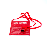 Lanière en polyester non tissé avec logo personnalisé pour passeport de voyage, carte d'identité, pochette de cou, accessoire de clé, sac d'exposition numérique