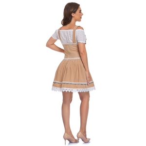 Disfraces de Oktoberfest en Múnich, Alemania, cosplay para fiestas bávaras, vestidos sexys con cuello halter, tallas S-XXL - Product Image 2