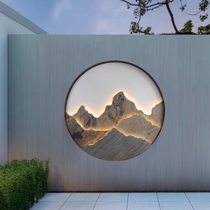 Outdoor Waterproof Rock Slab <b>Landscape</b> Mural Light Led Ip65 Courtyard Garden <b>Lighting</b> Fixture ZS026 - Product Image 1