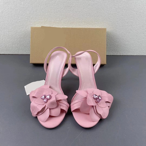 Nuove <span class=keywords><strong>Scarpe</strong></span> Estive da <span class=keywords><strong>Donna</strong></span> 2025 con Gioielli a Rosa, Punta Tonda, Sandali con Tacco Alto e Sottile, Punta Aperta - Product Image 3