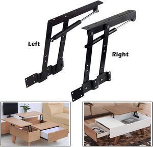 Mesa de Centro Moderna Plegable y Ajustable con Tapa Elevable, Mecanismo Neumático con Bisagras de Resorte, Herrajes Metálicos para Muebles de Sala de Estar/Escritorio - Product Image 5