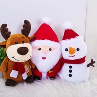 Mainan Boneka Natal Boneka Tangan Mainan Teman Anak-anak Hadiah Alat Peraga Permainan Seru dan Mainan Penghilang Kebosanan Isi Kapas PP Usia 14+