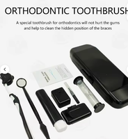 Kit de soins orthodontiques personnalisé 8 pièces avec caméra intra-orale, minuteur, cire dentaire, fil dentaire, et kit de voyage