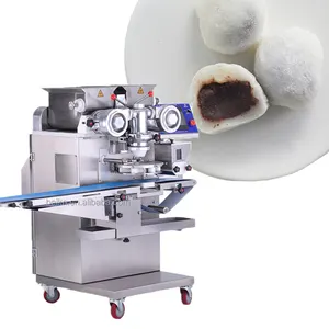 Mochi Making Machine Mochi Ice Cream Encrusting Machine Glutinous Rice Ball Encrusting And Filling Machine