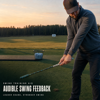 Entraîneur de swing de golf avec contrôleur de vitesse magnétique et poignée ergonomique pour débutants et professionnels, idéal pour la pratique à domicile ou sur le driving range.