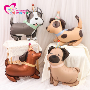 ลูกโป่งฟอยล์รูปสุนัข HT ของตกแต่งงานวันเกิดรูปสัตว์การ์ตูน - Product Image 1