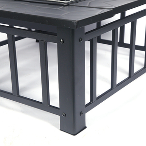 Service <span class=keywords><strong>de</strong></span> charbon <span class=keywords><strong>de</strong></span> bois pour barbecue, Table à manger <span class=keywords><strong>de</strong></span> jardin, foyer - Product Image 3