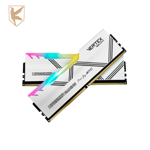 Memoria RAM Kingsman Gaming DDR5 16GBx2 6000MHz RGB Blanca con Certificación CE para Ordenador de Escritorio, en Stock, 5 Años de Garantía, Memoria RAM Gamer RGB DDR5 C - Product Image 1