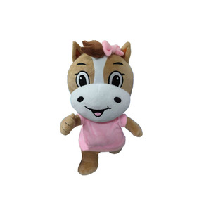 Cute Horse Plush <b>Toy</b> 25cm <b>Soft</b> <b>Stuffed</b> Animal For Teenagers Promotional Gift - Product Image 1