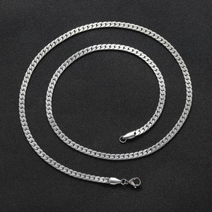 Cadena Cubana Encriptada de 4 mm, Joyería Hip Hop, Collar de Acero Inoxidable para Hombre, Marca de Moda, Chapado en Oro, Cadena Cubana de 4 Lados - Product Image 3