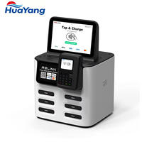 Station de recharge partagée HuaYang à 6 emplacements |   Distributeur automatique de batteries externes, recharge rapide dans les centres commerciaux et les aéroports