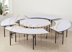 Smart Series Serpentine <b>Table</b> Modular <b>Folding</b> Dining for Wedding Hotel Catering Factory Supply SERP 300 Serpentine Banquet T - Product Image 3