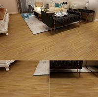 Revêtement de sol LVT à surface gaufrée, toucher doux et confortable, carrelage vinyle de luxe pour les chambres d'hôtel