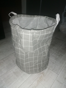 35*44cm di cotone biancheria <span class=keywords><strong>sporca</strong></span> cesto pieghevole rotondo impermeabile organizzatore secchio di abbigliamento per la casa per bambini bambini giocattoli scatole di stoccaggio - Product Image 6