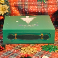 Boîte cadeau rigide en kraft brun pour Noël, avec fermeture magnétique et gaufrage, en matériaux recyclés, idéale pour les fiançailles des garçons d'honneur
