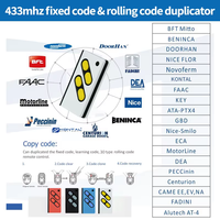 Télécommande sans fil YET2242 RF 433 MHz, 4 boutons, pour portail et porte