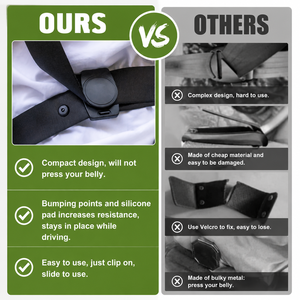 Clips Ajustables para Cinturón de Seguridad de Auto, Reutilizables, Ligeros, Ecológicos, para Embarazadas, Niños, Conductores Pequeños, Limitador de Cinturón de Seguridad, Comodidad - Product Image 3