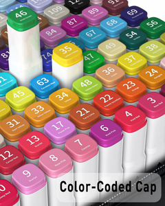 ปากกามาร์คเกอร์แอลกอฮอล์สองหัว 48 สี ปากกาแบบถาวรชนิดน้ำมัน เขียนได้สองด้าน สำหรับวาดภาพและร่างแบบ จำนวนมาก - Product Image 6