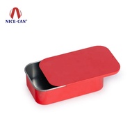 Nice-can Usine Personnalisé Glisser Boîtes En Fer Blanc Rectangulaire Baume À Lèvres Parfum Solide Petite Boîte En Fer Blanc De Voyage Bonbons Glisser Menthe Boîtes