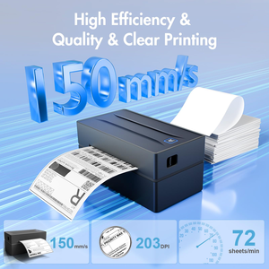 <b>Thermal</b> <b>Label</b> <b>Printer</b> Portable No Ink Required 4x6 Small Business WiFi BT High Speed Express Airway Bill in Stock - Product Image 5
