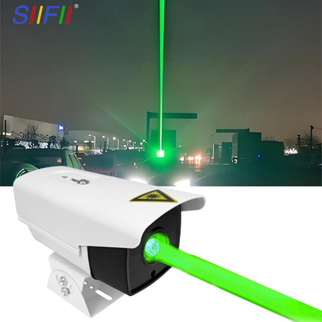 RGB Red Blue Green Laser Projector Sound-Activated IP65 Agriculture Farm Warehouse Road Traffic Bird Car