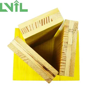 Tablón de encofrado LVIL PANEL AMARILLO DE 3 CAPAS Hojas finas de madera contrachapada de tilo de 3mm -7mm