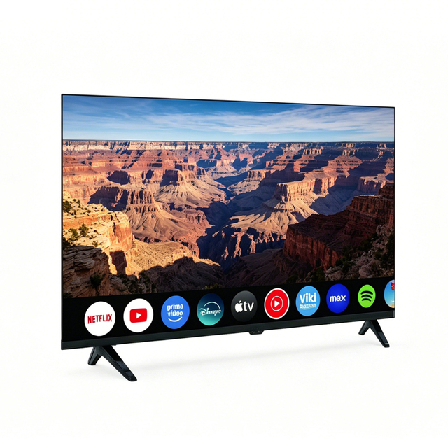 Customizable OEM Smart Android LED TV 50-75 Inch Curved HDTV 4K Hotel TV